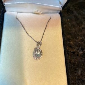 Kay jewelers Aquamarine & Diamond Oval-Cut